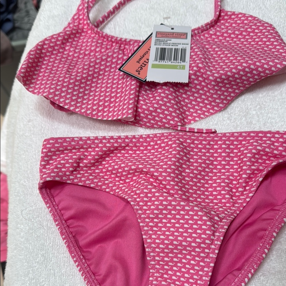 Vineyard Vines Pink Kids Swim Bikini